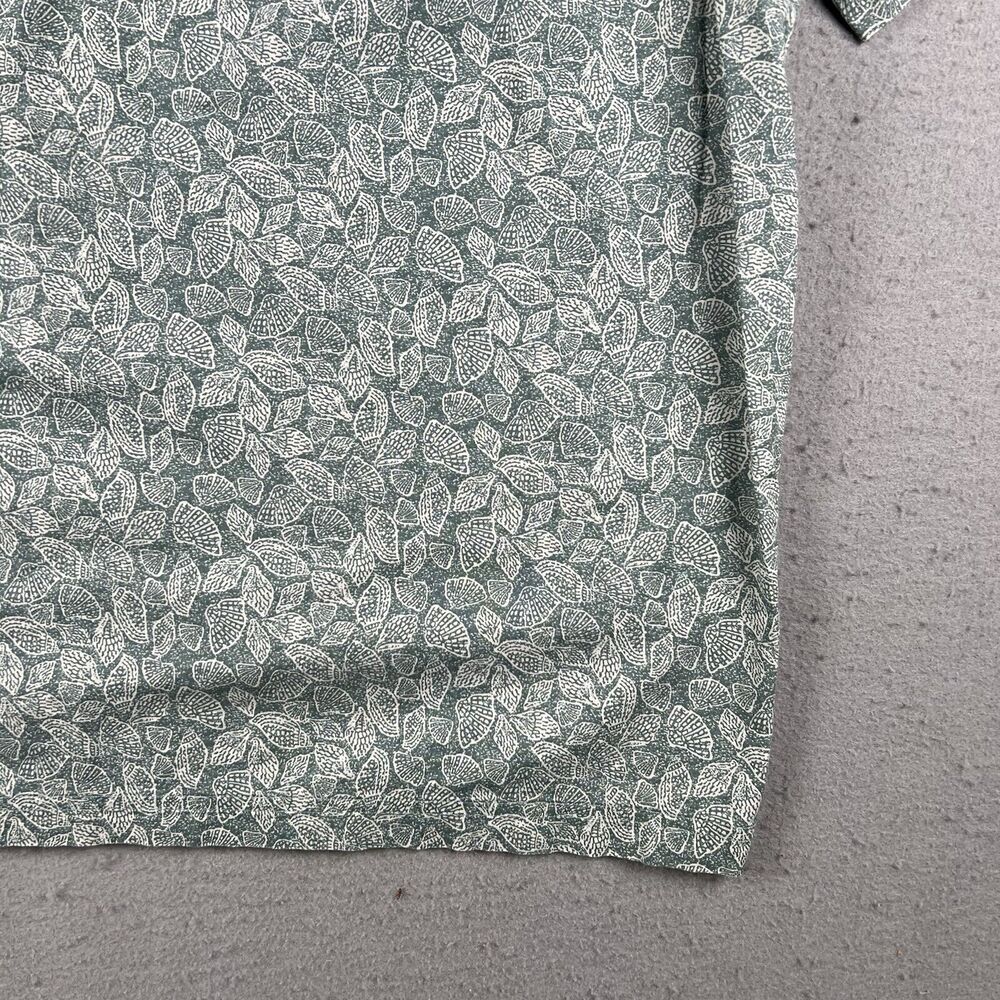 LL Bean Shirt Men’s‎ XL Green Shell Print Traditional Fit Shirt Sleeve Button Up - Picture 15 of 16